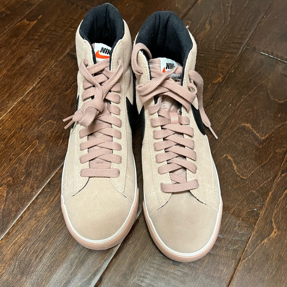 Nike Satin high top shoes size 9